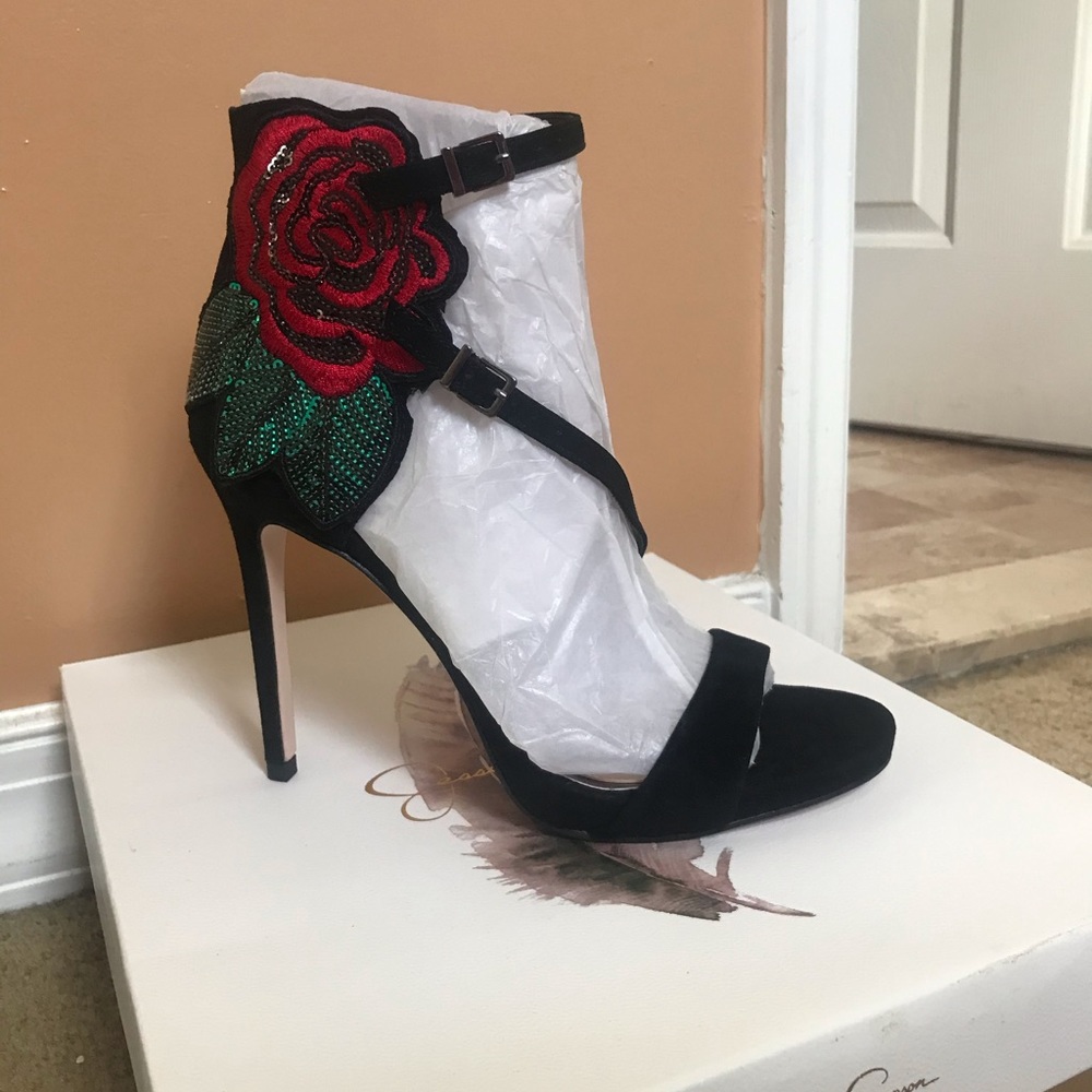 Jessica Simpson Black Suede Heels